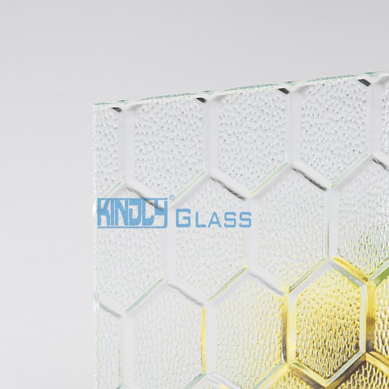 Clear Beehive Patterned Glass